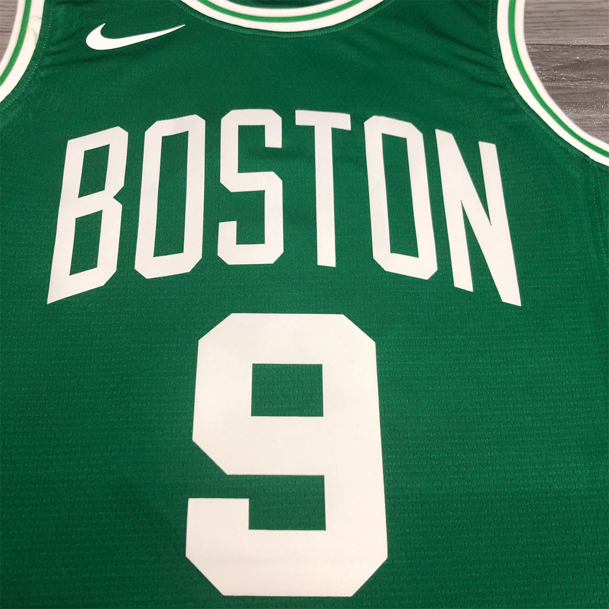 NBA Boston Celtics round neck Retro Green Jersey Rondo#9 S-XXL