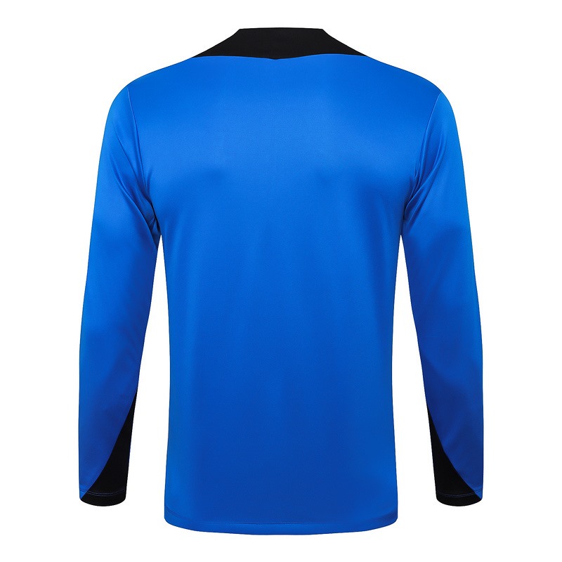 24/25 Barcelona Blue Long-sleeved half-pull training kit Football team kit