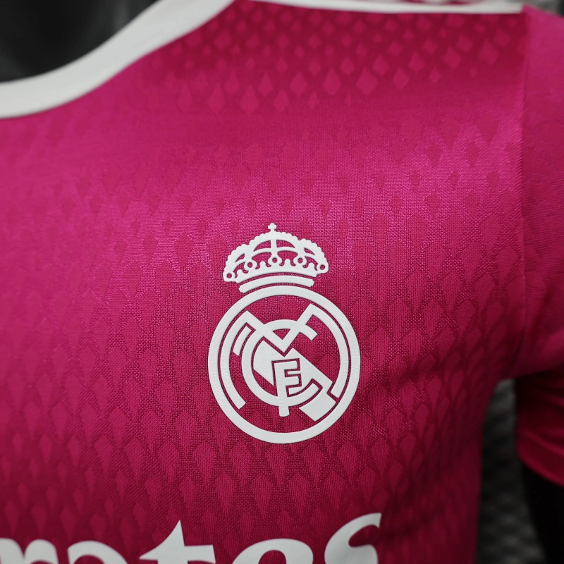 25/26 Real Madrid Co Branded Special Edition Pink jersey Player Version