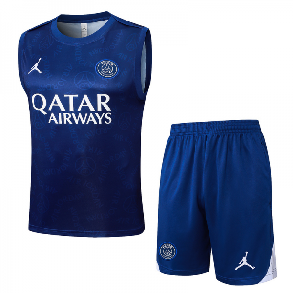 2024/25 Paris White Training Set Shirt and Shorts
