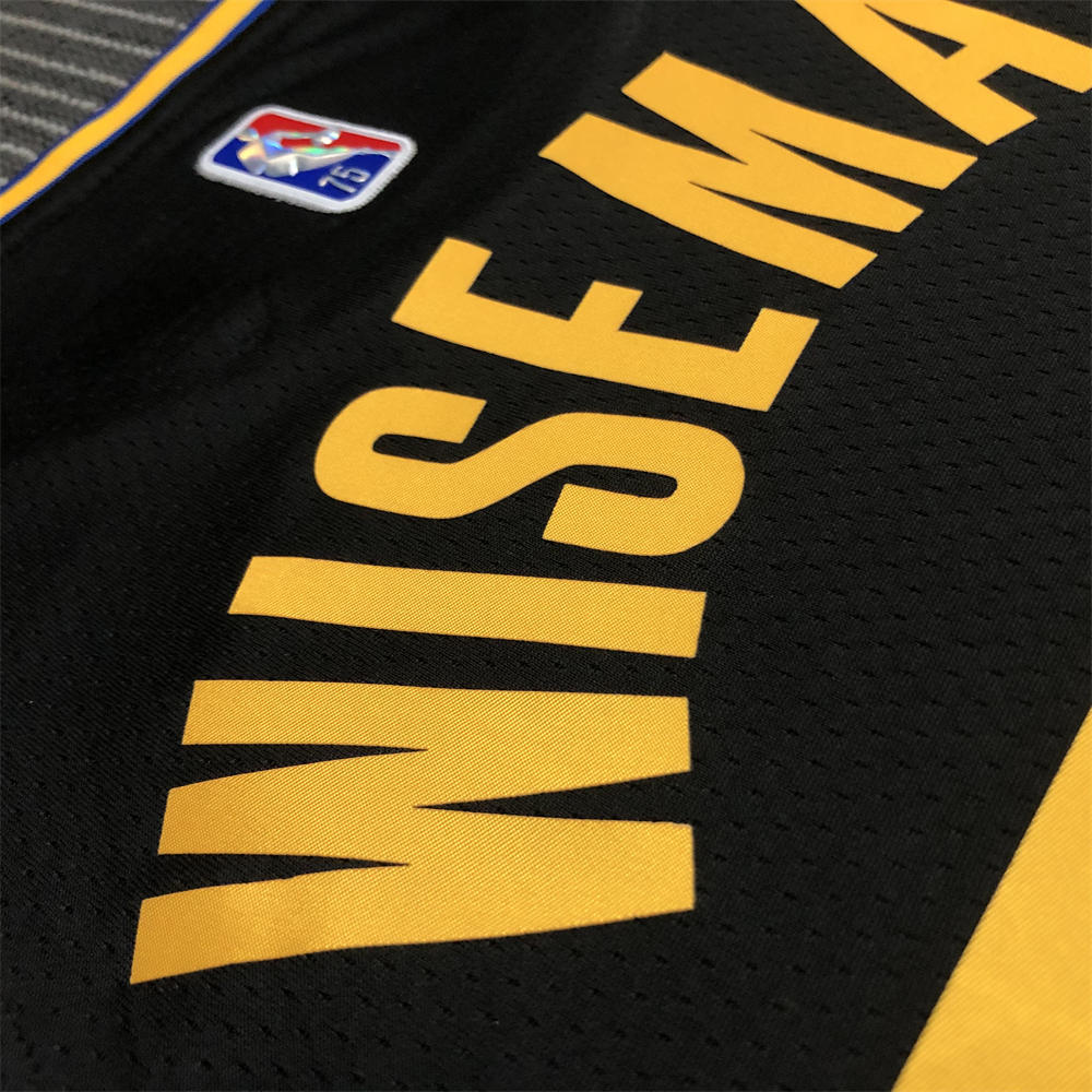 NBA Golden State Warriors V-Neck 75th anniversary Black Jersey WISEMAN#33 S-XXL