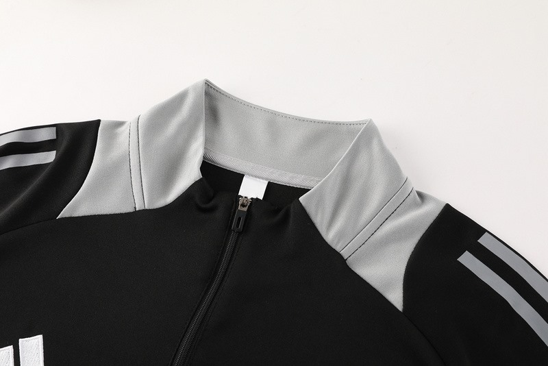 2024 Adidas Black Long-sleeved half-pull training kit Football team kit
