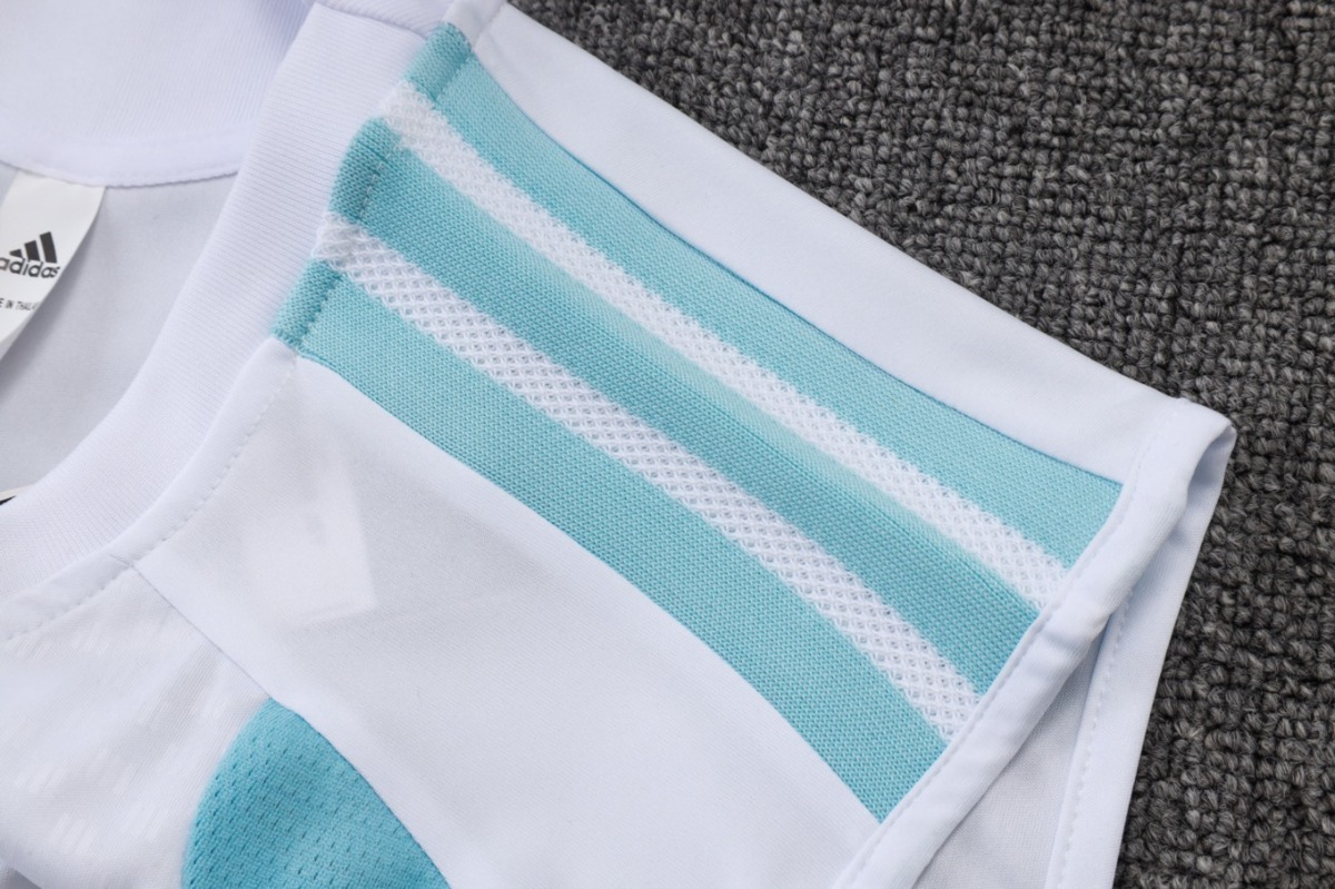 2026 Argentina White Training Set Shirt and Shorts