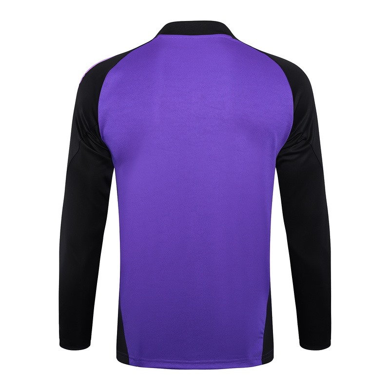 24/25 Germany Purple Long-sleeved half-pull training kit Football team kit