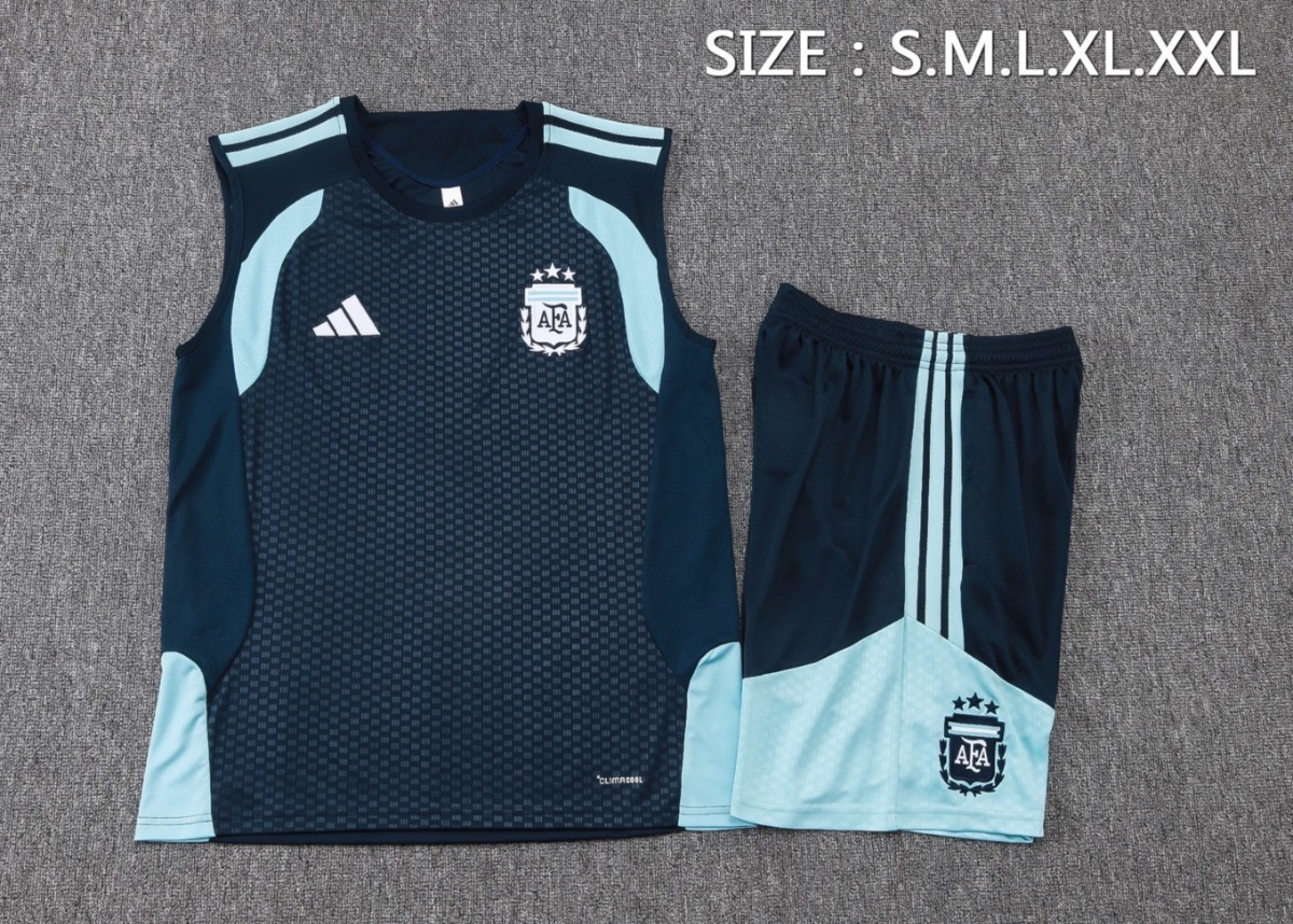2026 Argentina Royal blue Training Set Shirt and Shorts