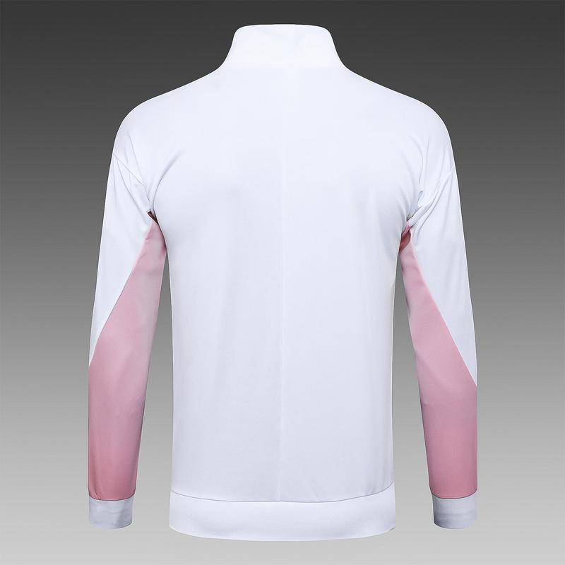 2024/25 Paris White Jacket Training Suit Set Football Team Shirt Sports Fashion