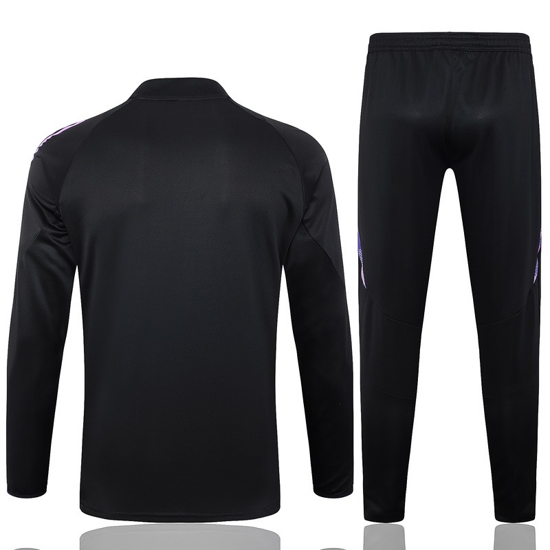24/25 Germany Black Long-sleeved half-pull training kit Football team kit