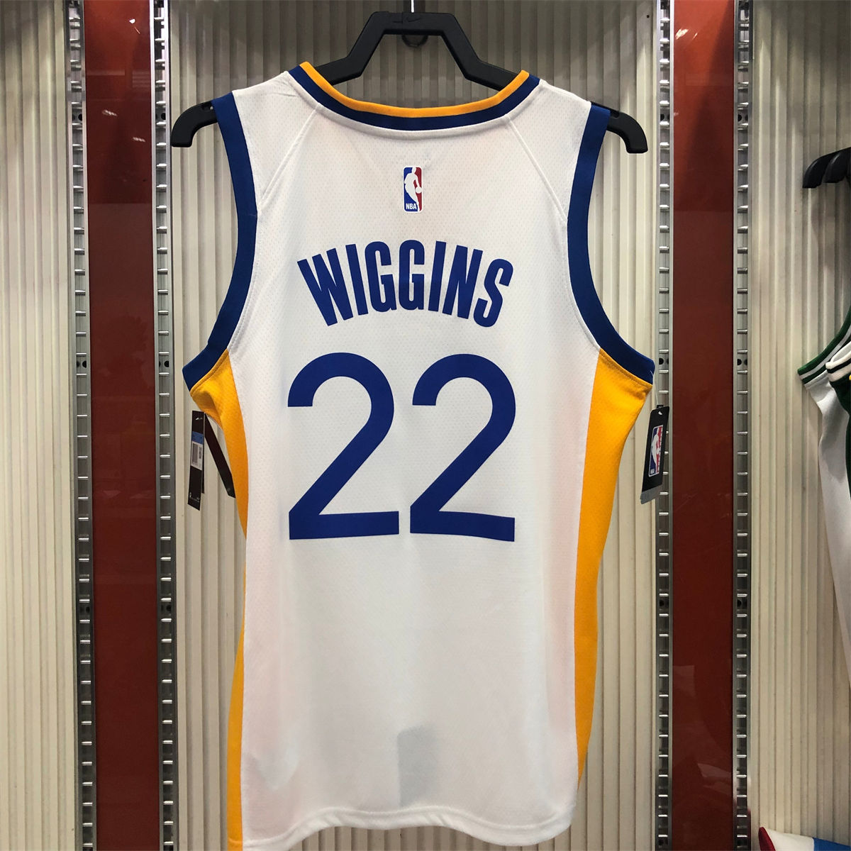 NBA Golden State Warriors v neck White Jersey WIGGINS#22 S-XXL