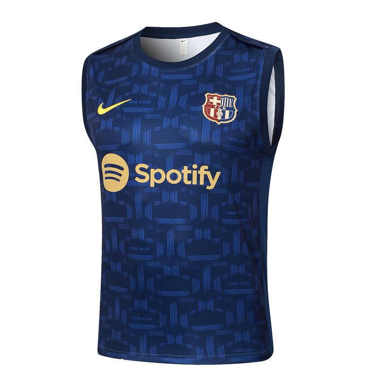 24/25 Barcelona royal blue raining Set Shirt and Shorts