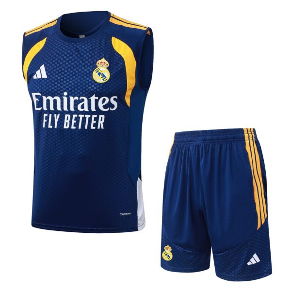 2026 Real Madrid Royal blue Training Set Shirt and Shorts