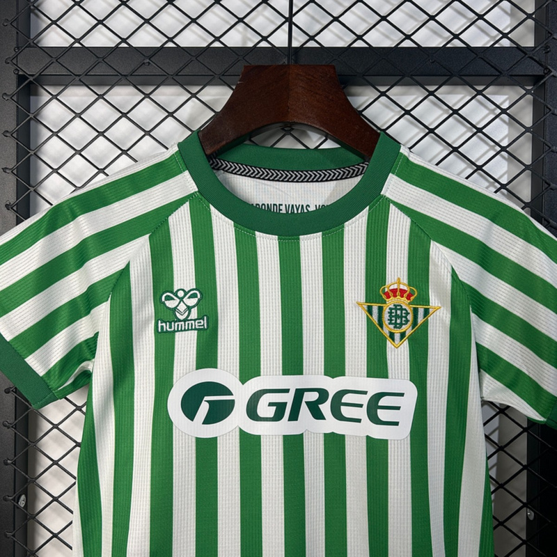 2025/26 Real Betis League Final Special Edition jersey kids Kits size: 16-28