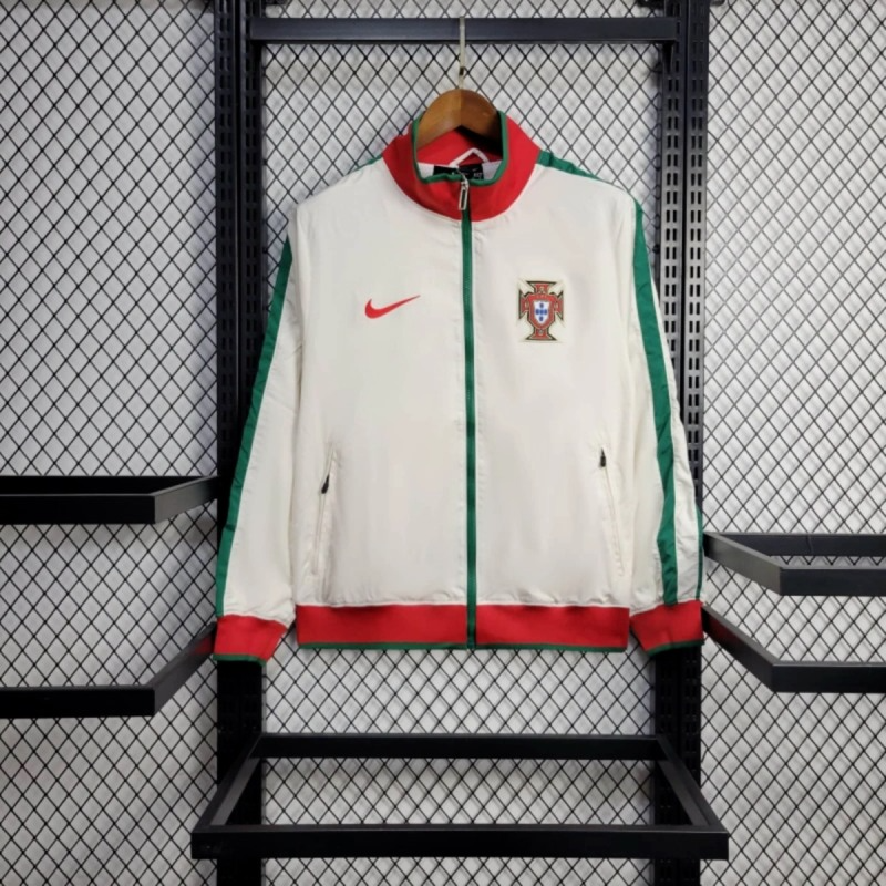 2025 Portugal White Windbreaker Sport Unifom jersey Sport Unifom