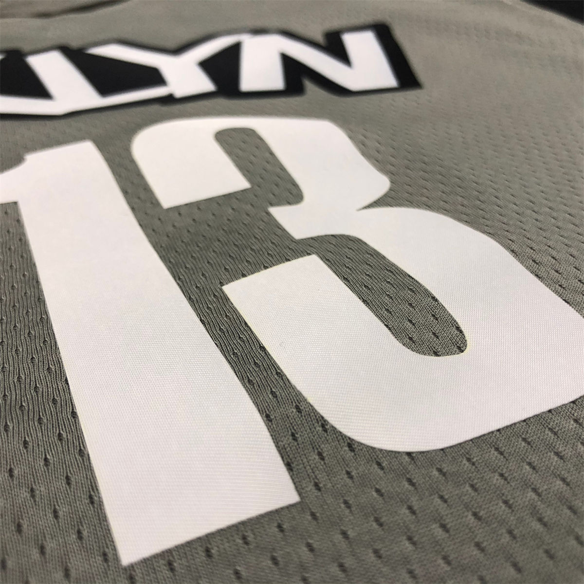 NBA Brooklyn Nets V-neck Grey Jersey HARDEN#13 S-XXL