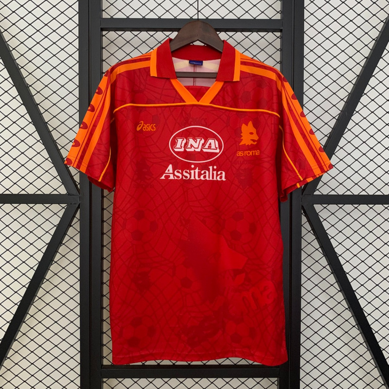Retro 95/96 Roma Home jersey Fan Version