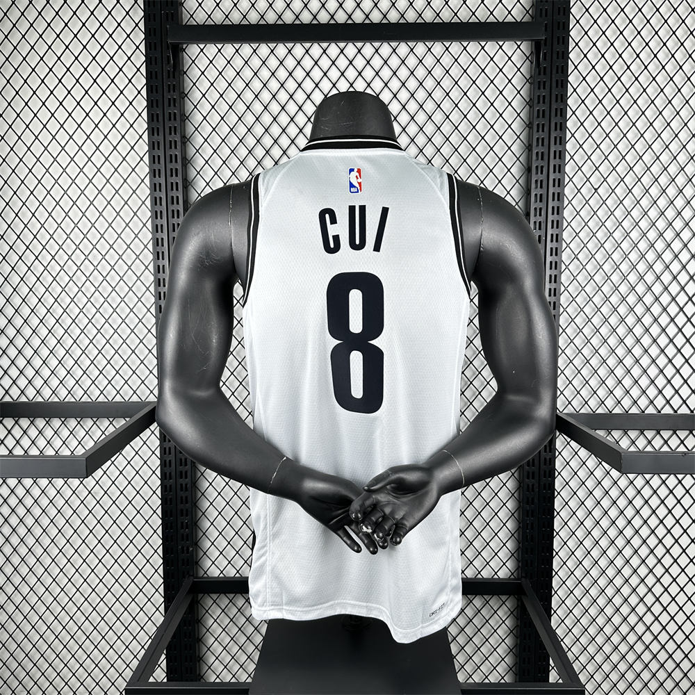 NBA Brooklyn Nets 2022/23 White Icon Edition Swingman Jersey CUI#8 S-XXL