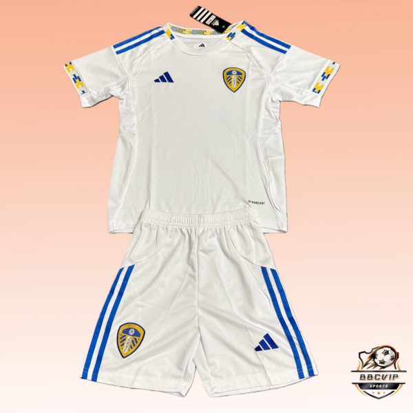 2025/26 Leeds United F.C. Home jersey Kid Kits Size 16-28