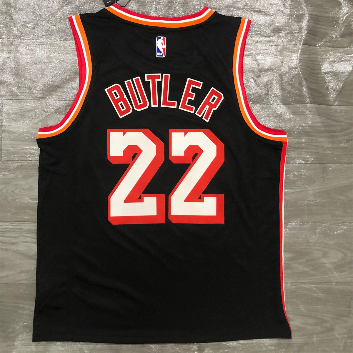 NBA Miami Hearts round neck Black Jersey BUTLER#22 S-XXL