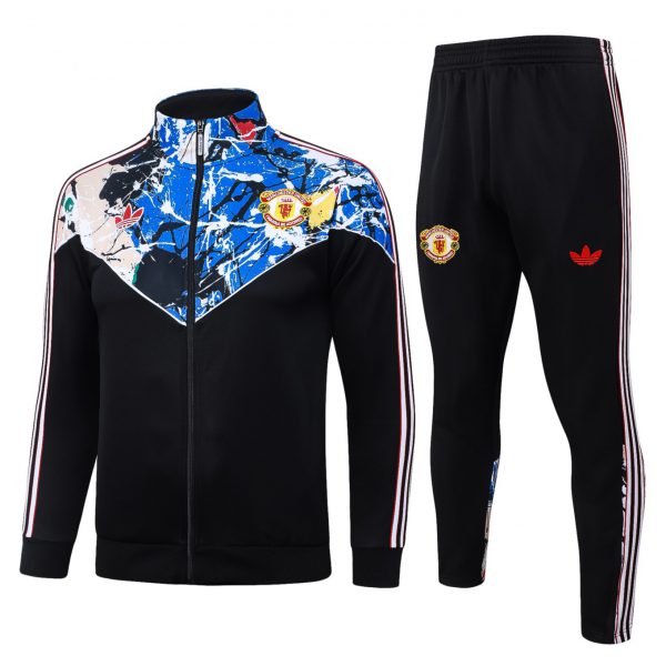 2026 Manchester United Black Jacket Training Suit Set