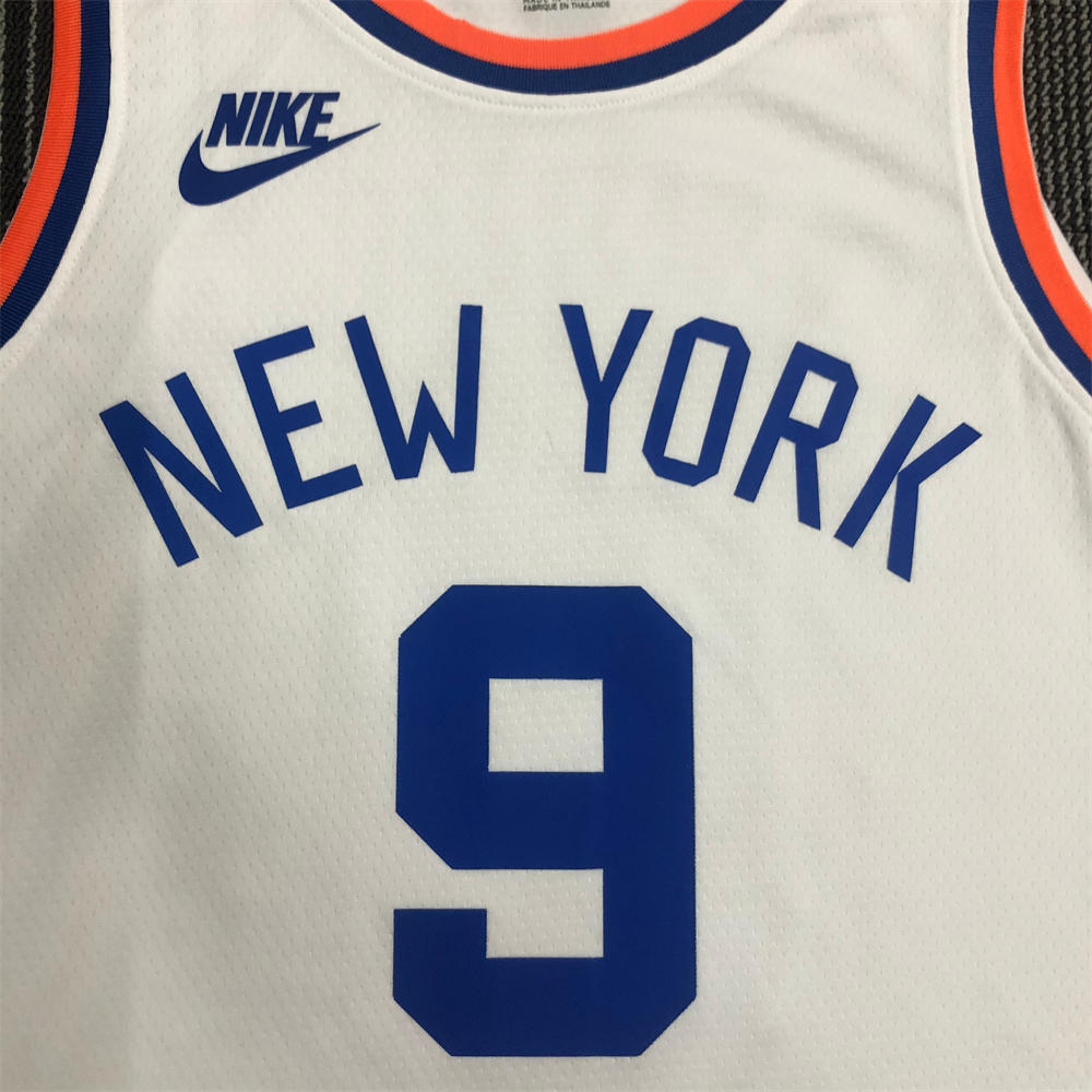 NBA New York Knicks Round Neck White jersey BARRETT#9 S-XXL