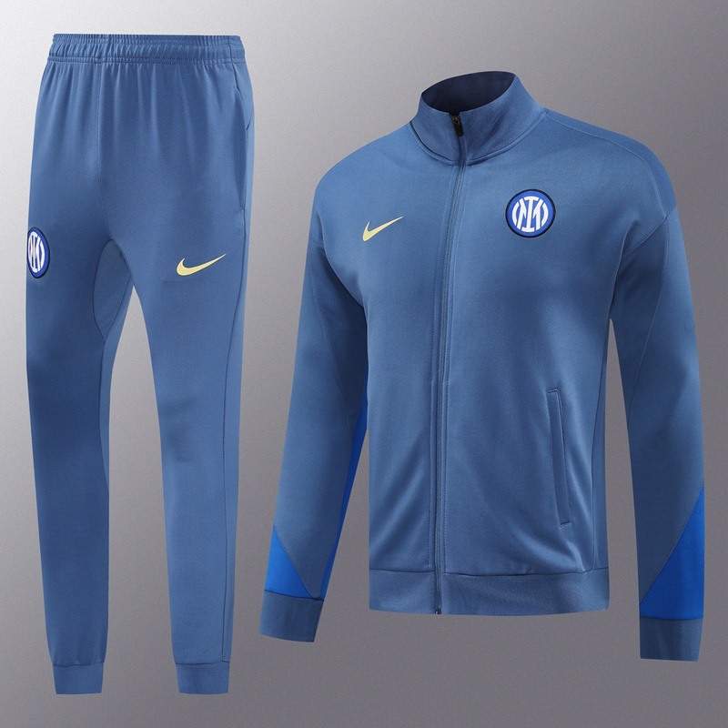 2024 Inter Milan Blue Jacket Training Suit Set Football Team Shirt Sports Fashion