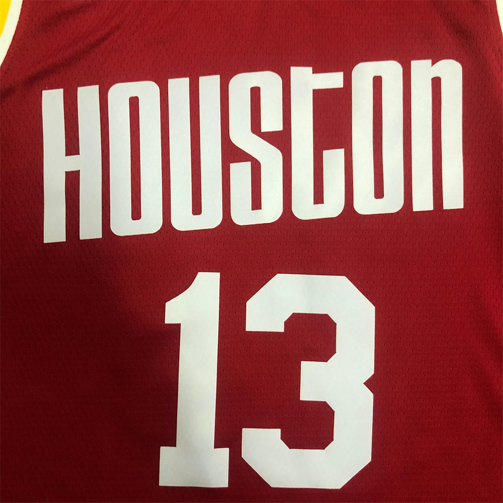 NBA Houston RocketsRound Neck Red Jersey HAEDEN#13 S-XXL