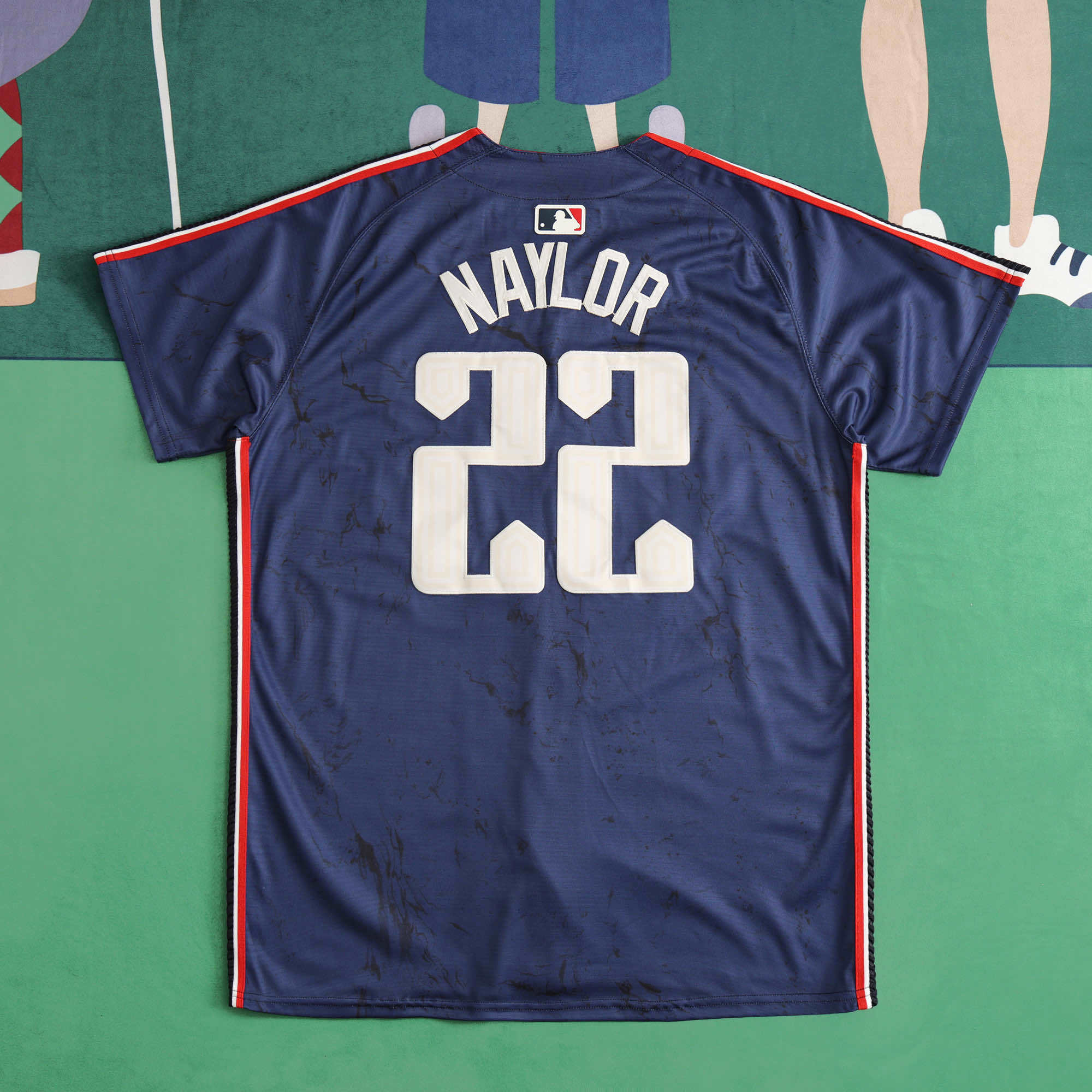 MLB Cleveland Guardians Navy Blue Jersey