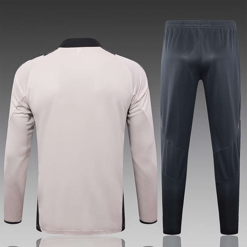 24/25 Real Madrid Light Pink Long-sleeved half-pull training kit Football team kit