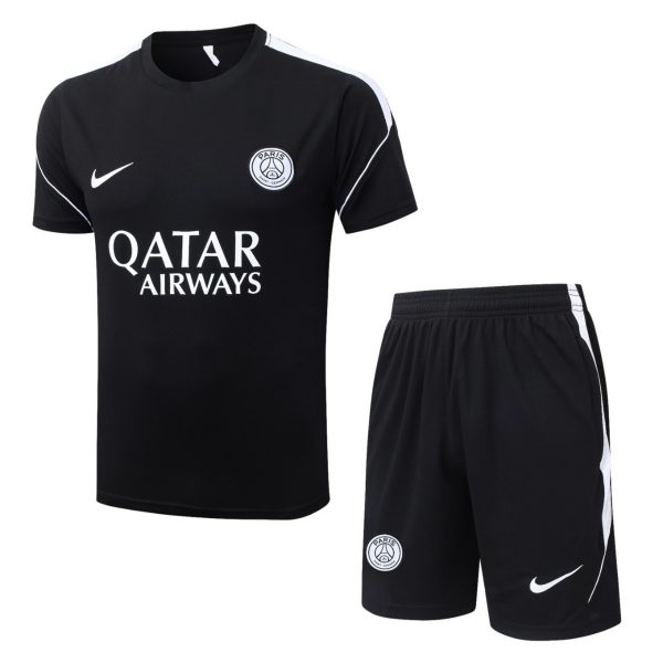 2026 PSG Black Training Set Shirt and Shorts