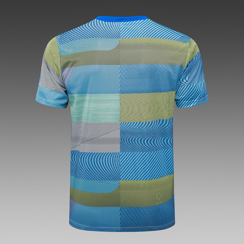 2025/26 Real Madrid Blue Green Training Set Shirt and Shorts