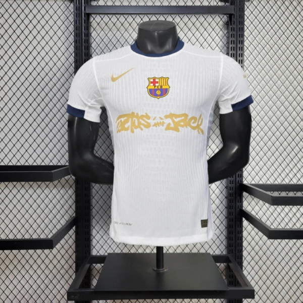 2024/25 Barcelona x Travis Scout Special Edition White jersey Player Version