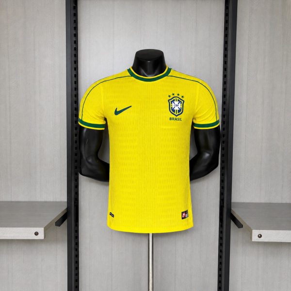 Retro Brazil 1998 Home Jersey Player Version