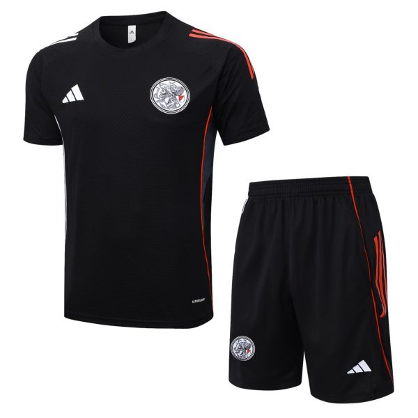 2026 Ajax Black Training Set Shirt and Shorts