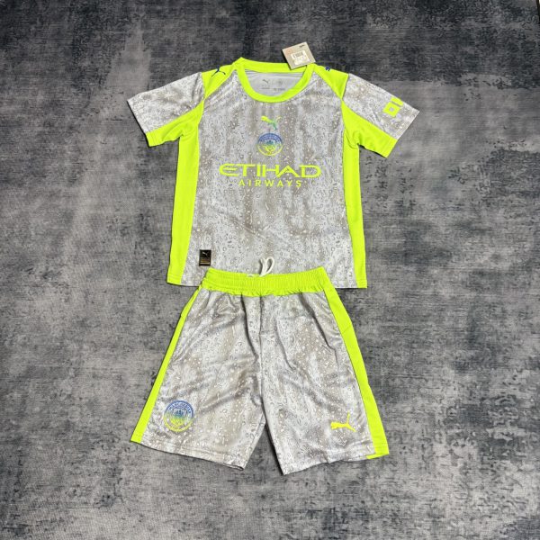 25/26 Manchester City Second Away jersey Kid Kits Size 16-28