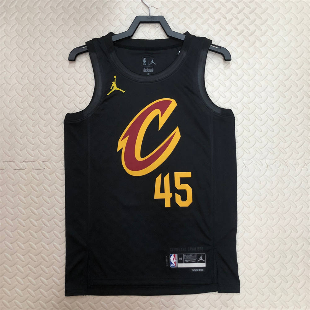 NBA Cleverland Cavaliers Round Neck Black jersey MITCHELL#45 S-XXL