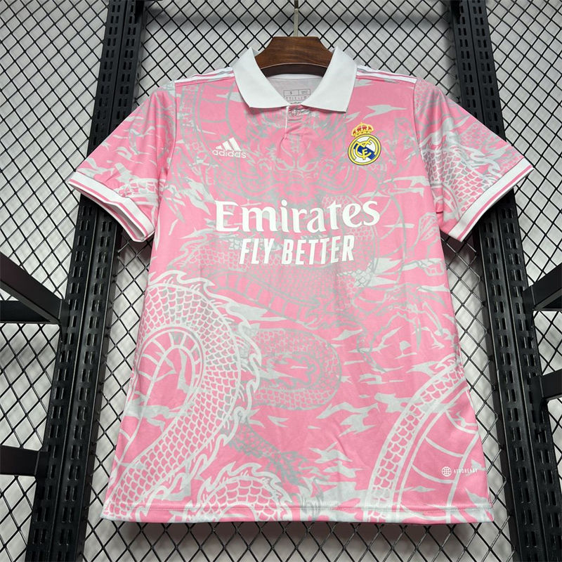 2023/24 Real Madrid Pink Dragon Special Edition Jersey Fan Version