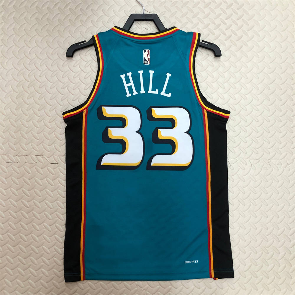 NBA Detroit PIstons Round Neck jersey HILL#33 S-XXL