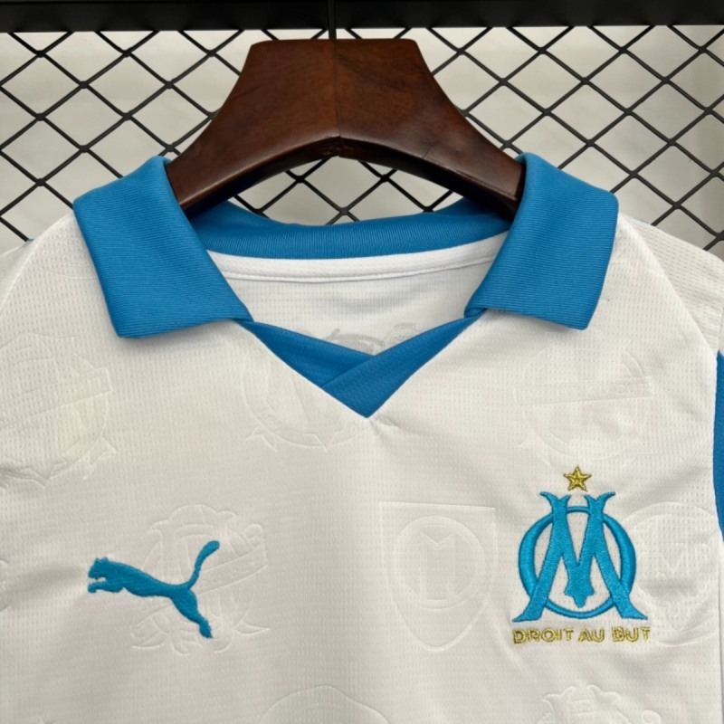 2025/26 Marseille Home jersey kids Kits size: 16-28