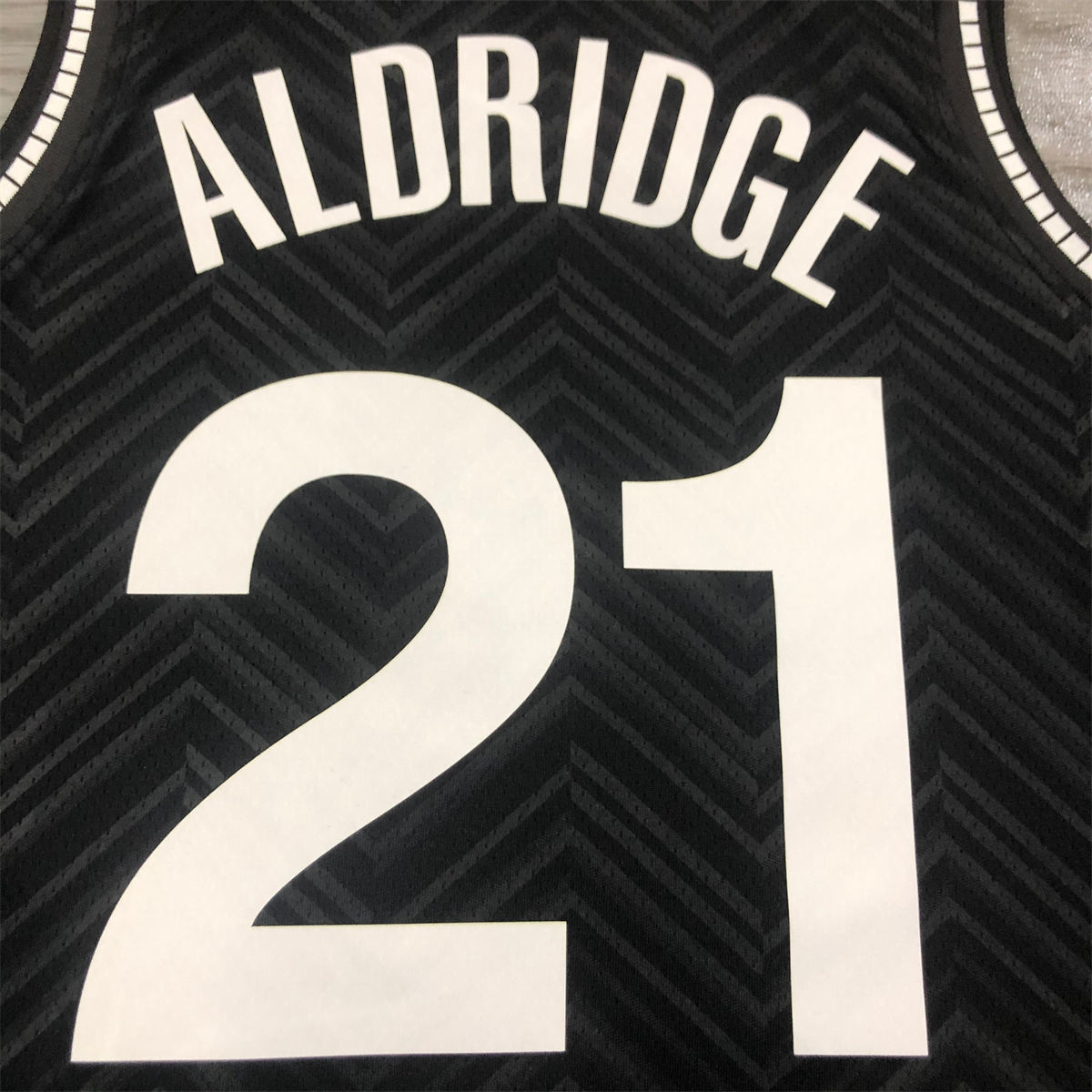 NBA Brooklyn Nets V-Neck Black Jersey ALDRIDGE#21 S-XXL