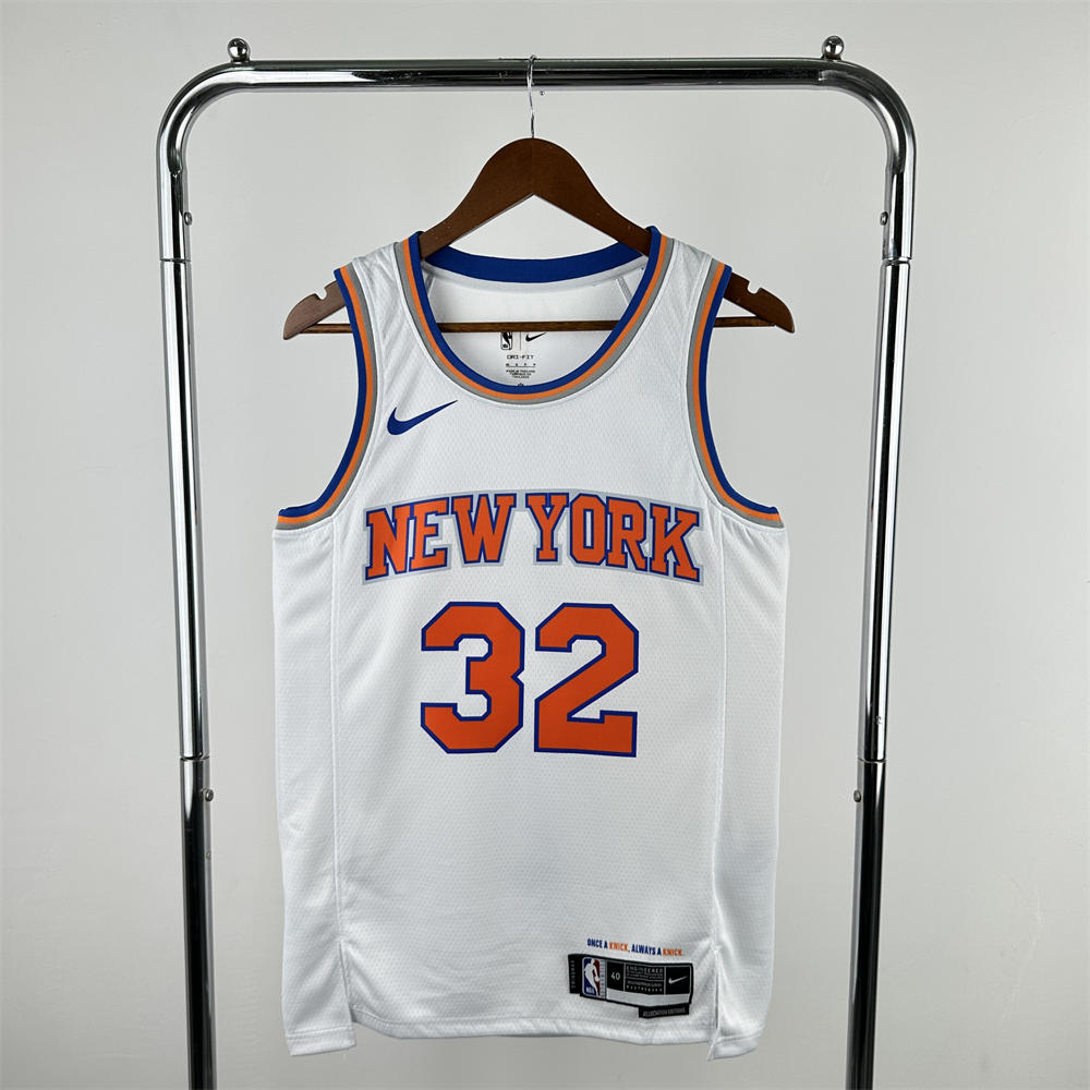 NBA New York Knicks RoundNeck White jersey TOWNS#32 S-XXL