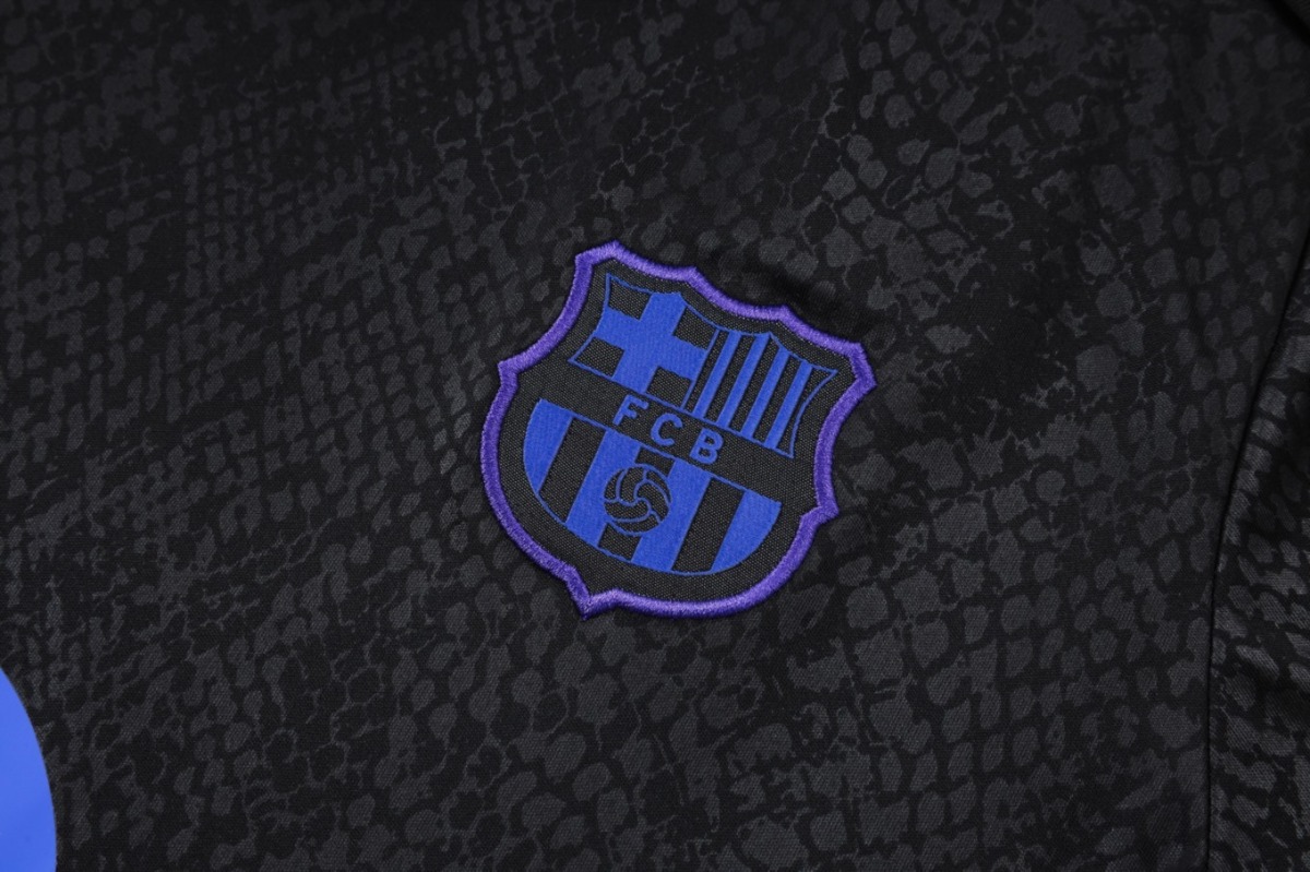 2026 Barcelona Black Training Set Shirt and Shorts