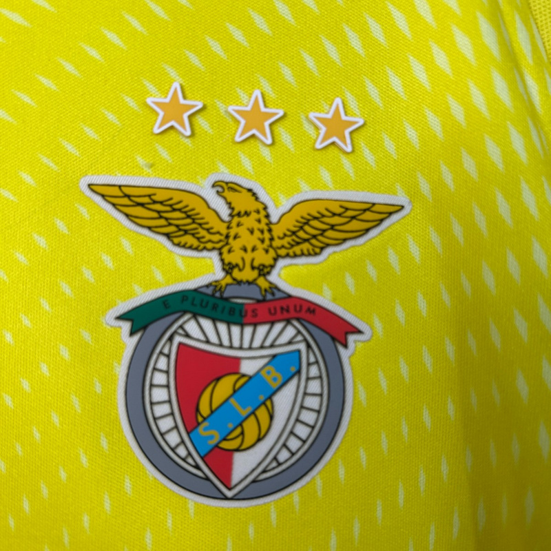 2025/26 Benfica Goalkeeper Yellow jersey kids Kits size: 16-28