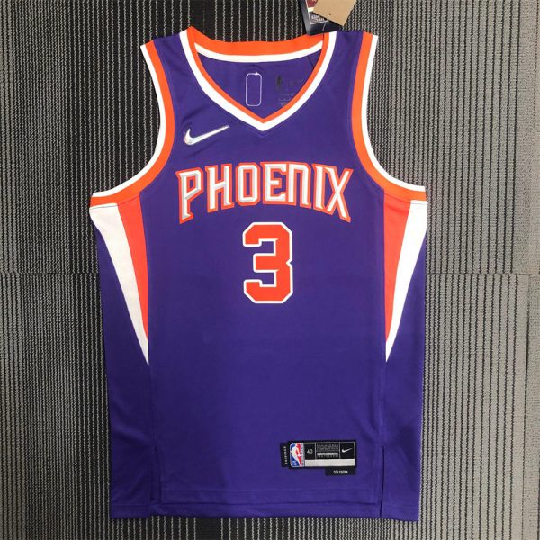 NBA Phoenix Suns V-Neck Purple 75th Anniversary PAUL#3 jersey S-XXL