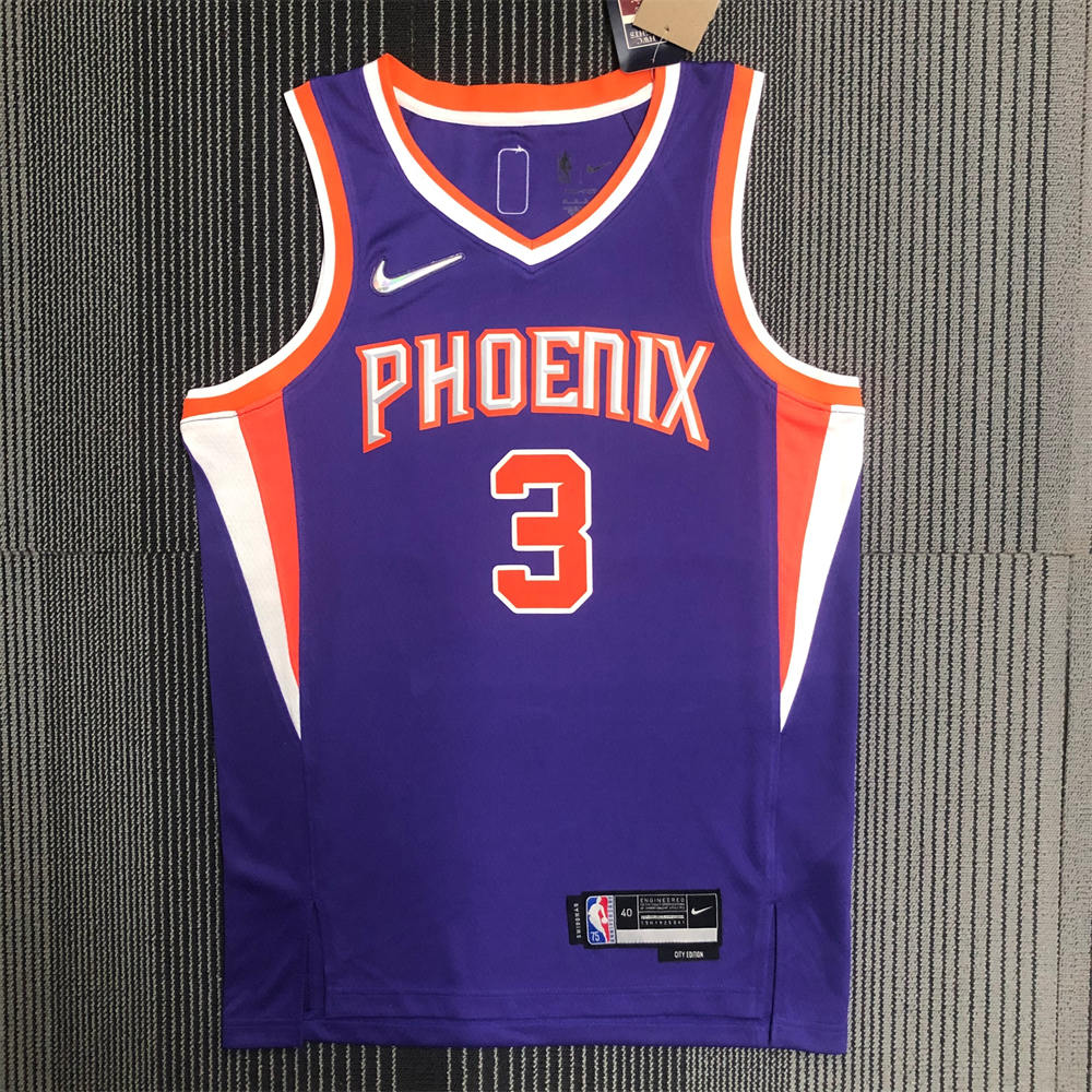 NBA Phoenix Suns V-Neck Purple 75th Anniversary PAUL#3 jersey S-XXL