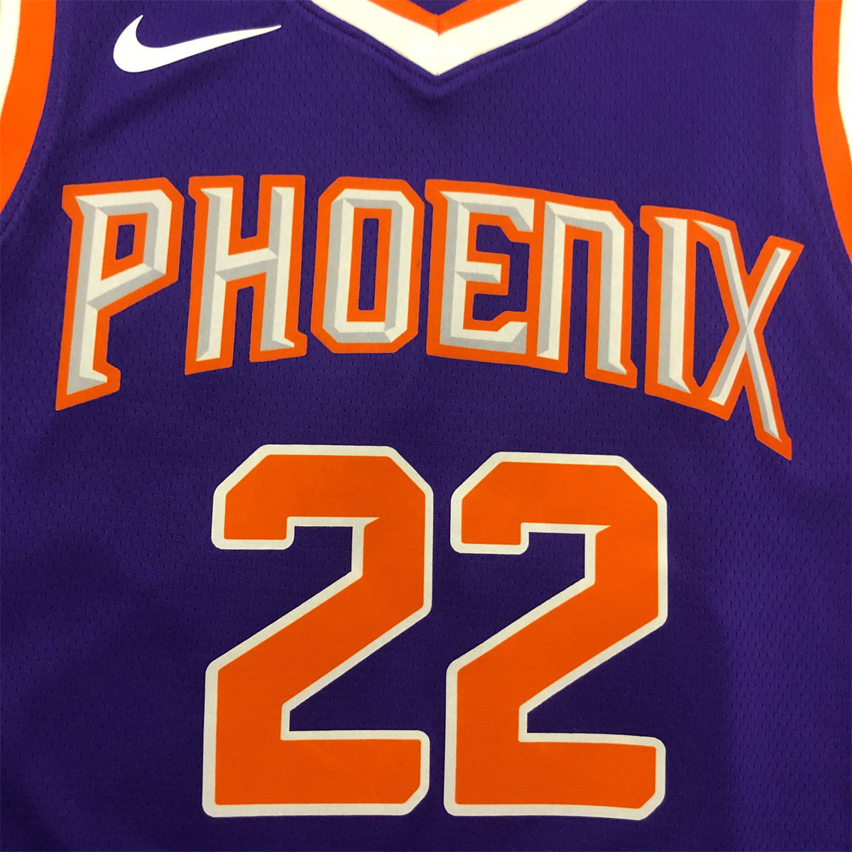 NBA Phoenix Suns V-Neck Purple jersey AYTON#22 S-XXL