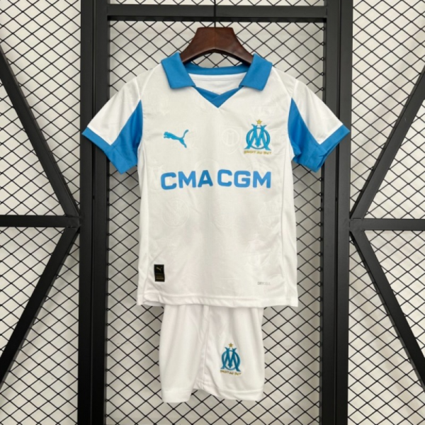 2025/26 Marseille Home jersey kids Kits size: 16-28