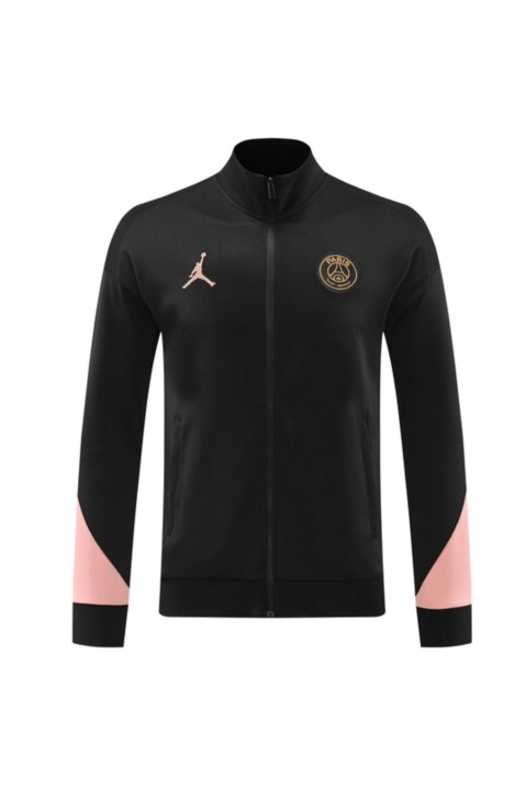 2024 PSG Black Jacket Training Suit Set Football Team Shirt Sports Fashion