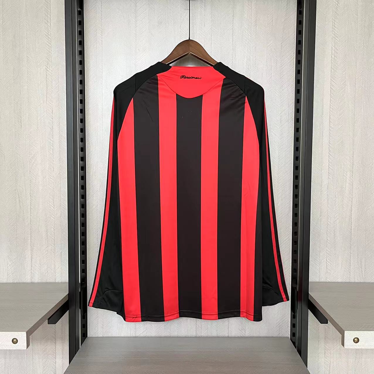 Retro AC Milan 08/09 Long Sleeve Home jersey Fan Version