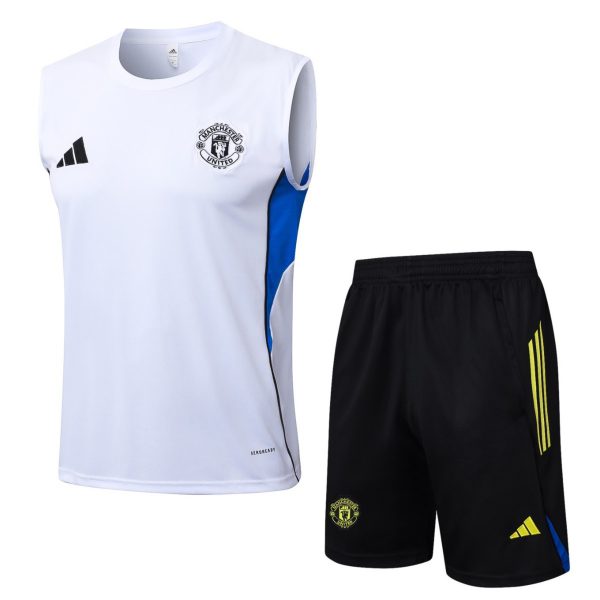 2026 Manchester United White Training Set Shirt andShorts