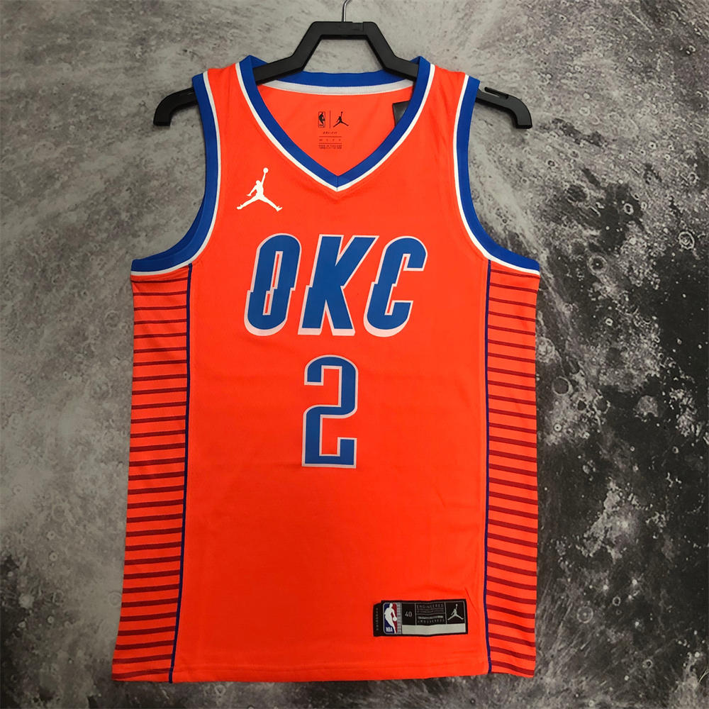 NBA Oklahoma City Thunder Jersey GILGEOUS-ALEXANDER#2 S-XXL