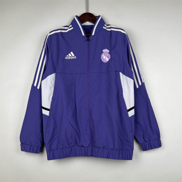 23/24 Windbreaker Real Madrid Purple Sport Unifom jersey Sport Unifom